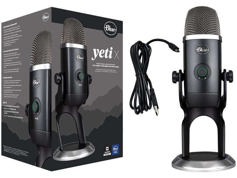 Microfone Condensador Blue Yeti X USB - Microfone Condensador